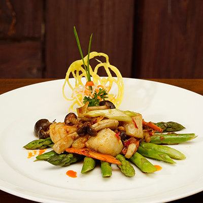 Seared X.O Sea Scallops